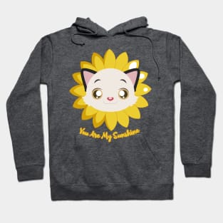 You Are My Sunshine Cat Sunflower, Cat lover Hoodie